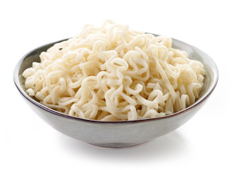 Bowl of boiled egg noodles