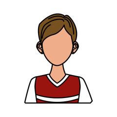 Young man cartoon icon vector illustration graphic design