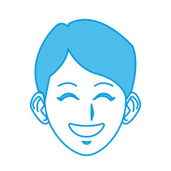 Young man cartoon icon vector illustration graphic design