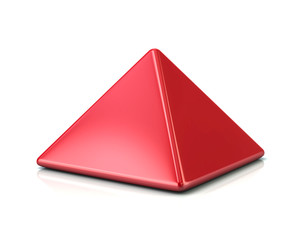 Red quare pyramid