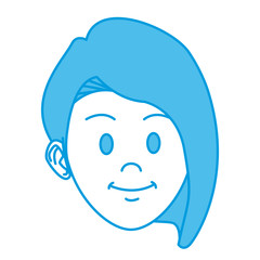 Young woman cartoon icon vector illustration graphic design