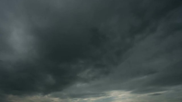 Loop and Timelapse of Clouds and Storm with sun rays 1080P.