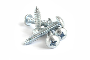 Screws on white