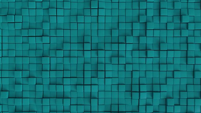 Seamless looping cube wall. Dynamic background suitable for overlaying text, logos, titles, intros, wallpaper, etc. 4K UHD animation.