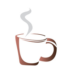 Isolated abstract coffee mug logo, Vector illustration