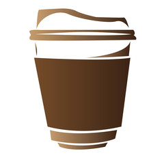 Isolated abstract coffee mug logo, Vector illustration