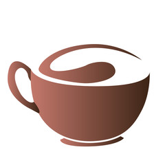 Isolated abstract coffee mug logo, Vector illustration
