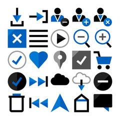 User Interface Flat Icons V1-2