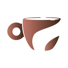 Isolated abstract coffee mug logo, Vector illustration