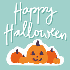 Halloween party celebration invitation cards vector illustration set design