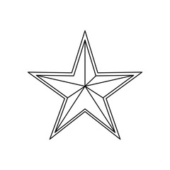 Obraz premium Star medal shape
