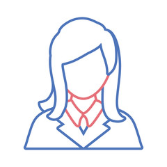 lawyer woman vector illustration.