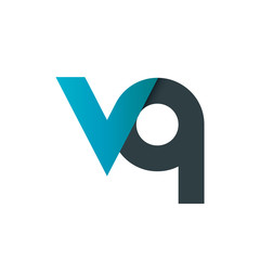Initial Letter VQ Linked Design Logo