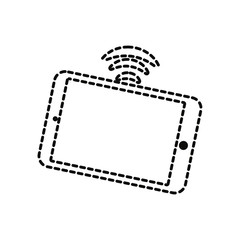 smartphone  sticker  vector illustration