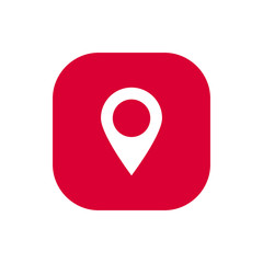 Gps pointer location Square icon