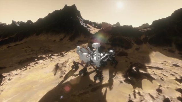 Curiosity Rover Establishing Shot 2