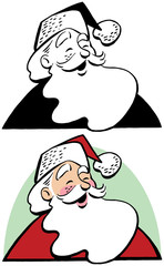 Santa Claus laughing a jolly ho ho ho