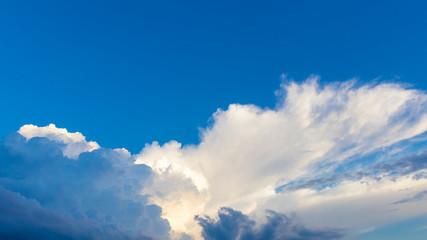 clouds pretty in the sky before Sunset beautiful background with copy space add text