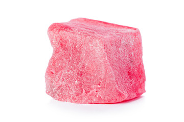 Tasty Turkish delight isolated on white