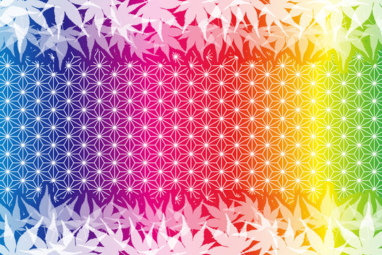 #Background #wallpaper #Vector #Illustration #design #free #free_size #charge_free #colorful #color rainbow,show business,entertainment,party,image  背景素材,秋,紅葉,和風イメージ,伝統模様,もみじ,いちょう,かえで,椛,銀杏,楓,タイトルスペース