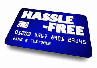 Hassle Free Credit Card Easy Apply New Account 3d Illustration