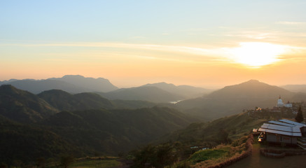 Fototapeta premium Beautiful morning on mountain.