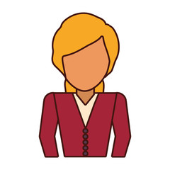 colorful  businesswoman over white background  vector illustration
