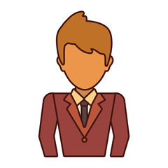 colorful  young  businessman  over white background  vector illustration
