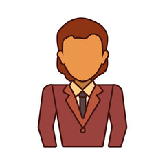 colorful  young  businessman  over white background  vector illustration