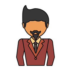 colorful  businessman  over white background  vector illustration