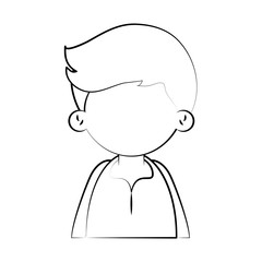 Little boy cartoon icon vector illustration graphic design