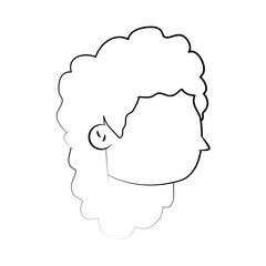 Little girl cartoon icon vector illustration graphic design