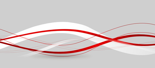 Welle Wellen Band Banner Rot Weiß Grau Weihnachten Hintergrund
