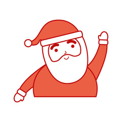 christmas happy santa claus character