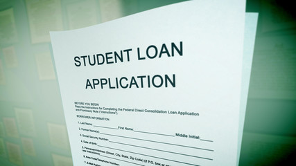 Pop art student loan illustration