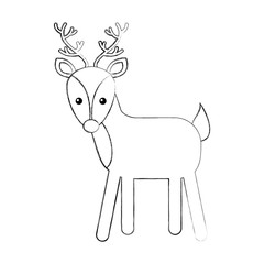 christmas cute winter reindeer decoration