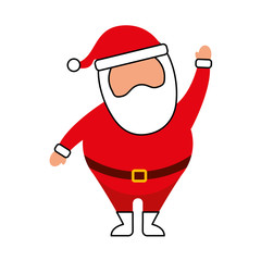 christmas happy santa claus waving hand funny