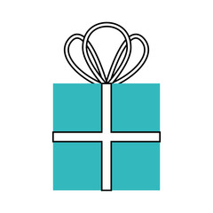 christmas gift box wrapped ribbon celebration decoration