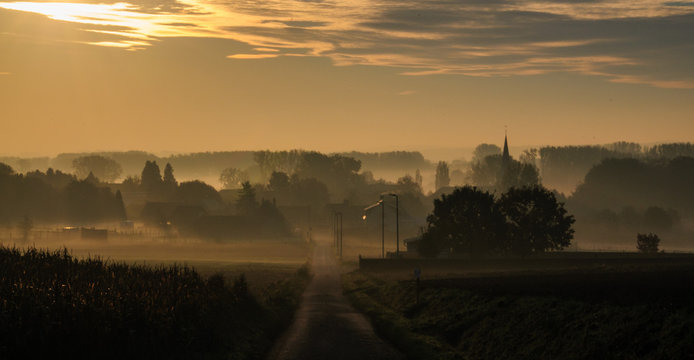 Sunrise in East Flanders