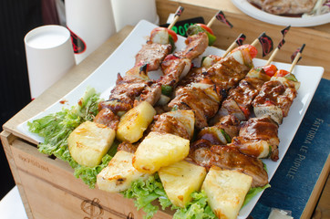 Grilled chicken barbecue