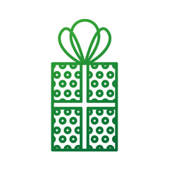 christmas gift box wrapped ribbon celebration decoration