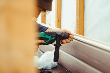 installation of siding