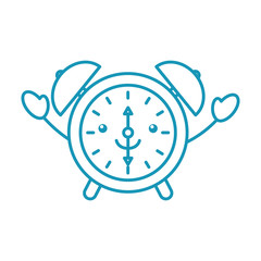 kawaii alarm clock time alert bell hour cartoon
