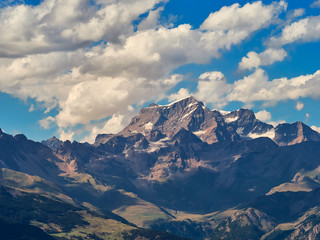 Alps landscape seen from the italian Aosta valley
