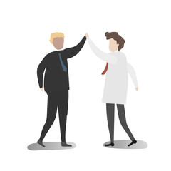 Illustration of office workers lifestyle