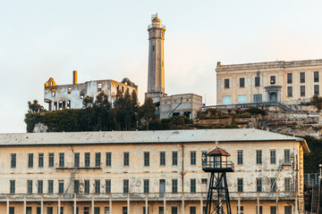 alcatraz prison view, san francisco
