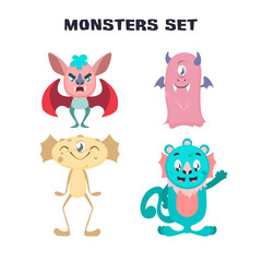Cartoon monsters collection
