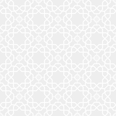Fototapeta premium Seamless background for your designs. Modern vector light ornament. Geometric abstract pattern