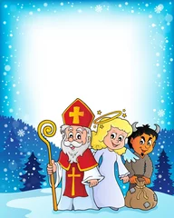 Poster Voor kinderen Saint Nicholas Day theme 3