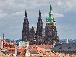 St. Vitus cathedral in Prague Castle, Prague, Czech Republic